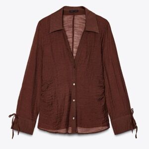 Zara Brown blouse